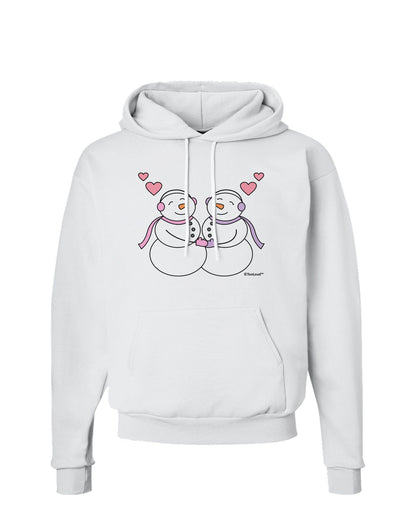 Cute Snowwoman Couple Hoodie Sweatshirt by TooLoud-Hoodie-TooLoud-White-Small-Davson Sales