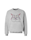 Cute Snowwoman Couple Sweatshirt by TooLoud-Sweatshirts-TooLoud-AshGray-Small-Davson Sales