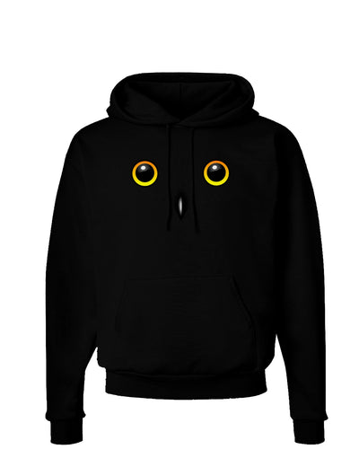 Cute Snowy Owl Face Dark Hoodie Sweatshirt-Hoodie-TooLoud-Black-Small-Davson Sales