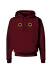 Cute Snowy Owl Face Dark Hoodie Sweatshirt-Hoodie-TooLoud-Maroon-Small-Davson Sales