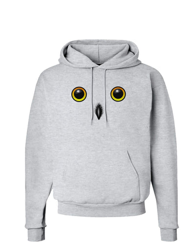 Cute Snowy Owl Face Hoodie Sweatshirt-Hoodie-TooLoud-AshGray-Small-Davson Sales