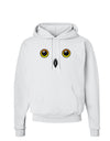 Cute Snowy Owl Face Hoodie Sweatshirt-Hoodie-TooLoud-White-Small-Davson Sales