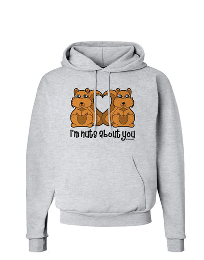 Cute Squirrels - I'm Nuts About You Hoodie Sweatshirt by TooLoud-Hoodie-TooLoud-AshGray-Small-Davson Sales