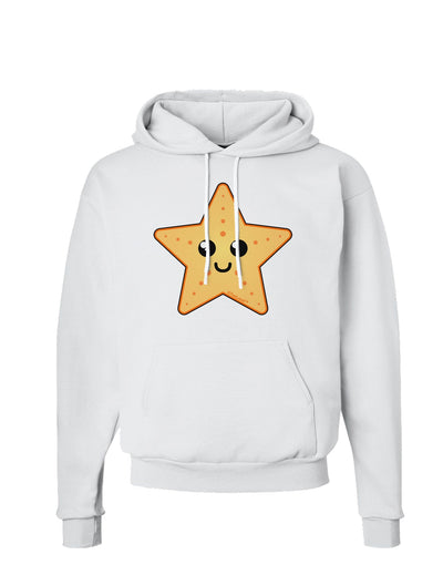 Cute Starfish Hoodie Sweatshirt by TooLoud-Hoodie-TooLoud-White-Small-Davson Sales