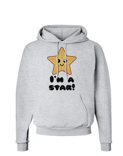 Cute Starfish - I am a Star Hoodie Sweatshirt by TooLoud-Hoodie-TooLoud-AshGray-Small-Davson Sales