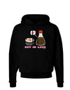 Cute Sushi and Soy Sauce - Soy In Love Dark Hoodie Sweatshirt by TooLoud-Hoodie-TooLoud-Black-Small-Davson Sales