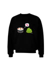 Cute Sushi and Wasabi Love Adult Dark Sweatshirt by TooLoud-Sweatshirts-TooLoud-Black-Small-Davson Sales