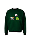 Cute Sushi and Wasabi Love Adult Dark Sweatshirt by TooLoud-Sweatshirts-TooLoud-Deep-Forest-Green-Small-Davson Sales