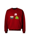 Cute Sushi and Wasabi Love Adult Dark Sweatshirt by TooLoud-Sweatshirts-TooLoud-Deep-Red-Small-Davson Sales