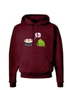 Cute Sushi and Wasabi Love Dark Hoodie Sweatshirt by TooLoud-Hoodie-TooLoud-Maroon-Small-Davson Sales