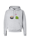 Cute Sushi and Wasabi Love Hoodie Sweatshirt by TooLoud-Hoodie-TooLoud-AshGray-Small-Davson Sales