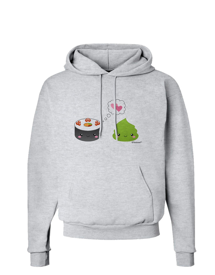 Cute Sushi and Wasabi Love Hoodie Sweatshirt by TooLoud-Hoodie-TooLoud-White-Small-Davson Sales