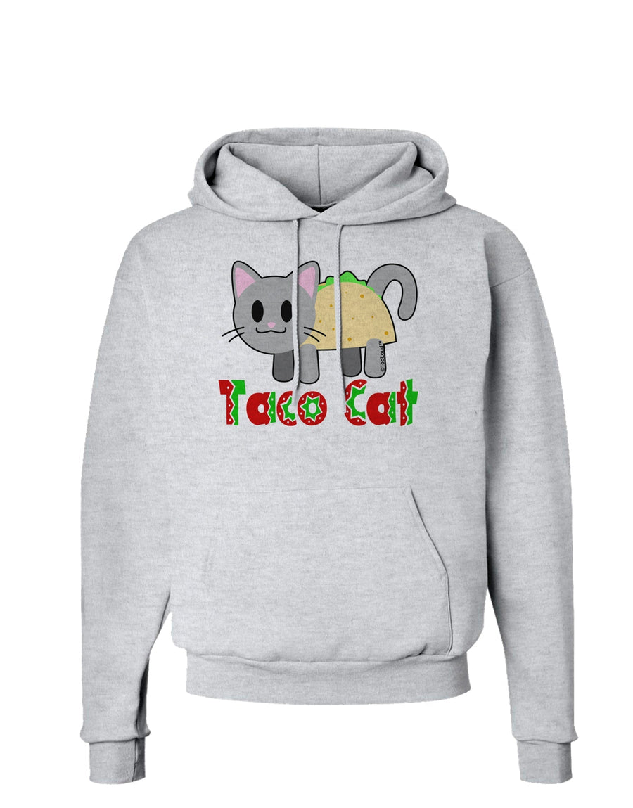 Cute Taco Cat Design Text Hoodie Sweatshirt by TooLoud-Hoodie-TooLoud-White-Small-Davson Sales