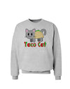 Cute Taco Cat Design Text Sweatshirt by TooLoud-Sweatshirts-TooLoud-AshGray-Small-Davson Sales