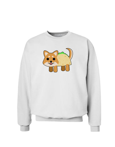 Cute Taco Dog Sweatshirt-Sweatshirts-TooLoud-White-Small-Davson Sales