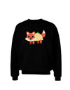 Cute Taco Fox Adult Dark Sweatshirt-Sweatshirts-TooLoud-Black-Small-Davson Sales