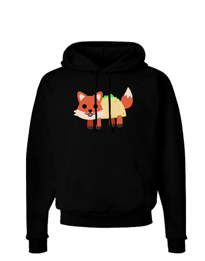 Cute Taco Fox Dark Hoodie Sweatshirt-Hoodie-TooLoud-Black-Small-Davson Sales