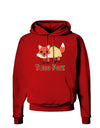 Cute Taco Fox Text Dark Hoodie Sweatshirt-Hoodie-TooLoud-Red-Small-Davson Sales