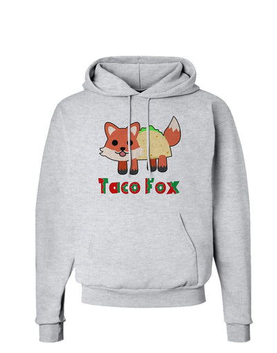 Cute Taco Fox Text Hoodie Sweatshirt-Hoodie-TooLoud-AshGray-Small-Davson Sales