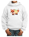 Cute Taco Fox Youth Hoodie Pullover Sweatshirt-Youth Hoodie-TooLoud-White-XS-Davson Sales