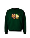 Cute Taco Lion Adult Dark Sweatshirt-Sweatshirts-TooLoud-Deep-Forest-Green-Small-Davson Sales