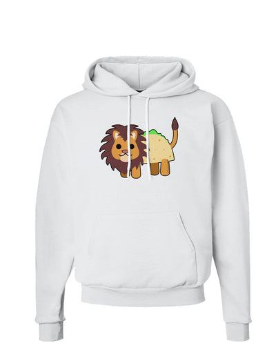 Cute Taco Lion Hoodie Sweatshirt-Hoodie-TooLoud-White-Small-Davson Sales