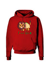 Cute Taco Lion Text Dark Hoodie Sweatshirt-Hoodie-TooLoud-Red-Small-Davson Sales