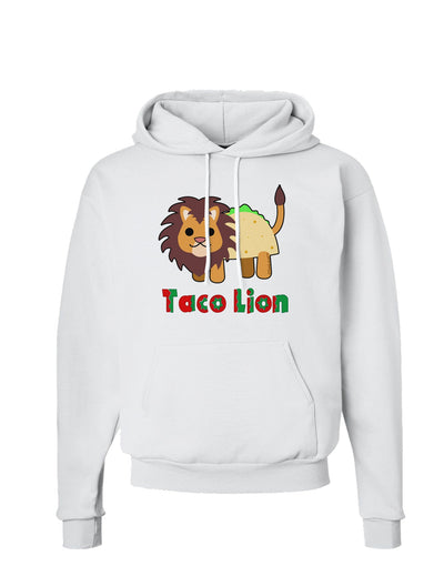 Cute Taco Lion Text Hoodie Sweatshirt-Hoodie-TooLoud-White-Small-Davson Sales