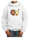 Cute Taco Lion Youth Hoodie Pullover Sweatshirt-Youth Hoodie-TooLoud-White-XS-Davson Sales