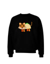 Cute Taco Tiger Adult Dark Sweatshirt-Sweatshirts-TooLoud-Black-Small-Davson Sales