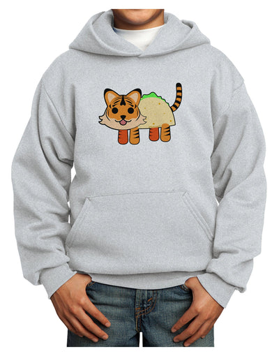 Cute Taco Tiger Youth Hoodie Pullover Sweatshirt-Youth Hoodie-TooLoud-Ash-XS-Davson Sales