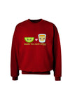 Cute Tequila Shot and Lime - Made For Each Other Adult Dark Sweatshirt by TooLoud-Sweatshirts-TooLoud-Deep-Red-Small-Davson Sales