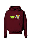 Cute Tequila Shot and Lime - Made For Each Other Dark Hoodie Sweatshirt by TooLoud-Hoodie-TooLoud-Maroon-Small-Davson Sales