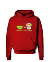 Cute Tequila Shot and Lime - Made For Each Other Dark Hoodie Sweatshirt by TooLoud-Hoodie-TooLoud-Red-Small-Davson Sales