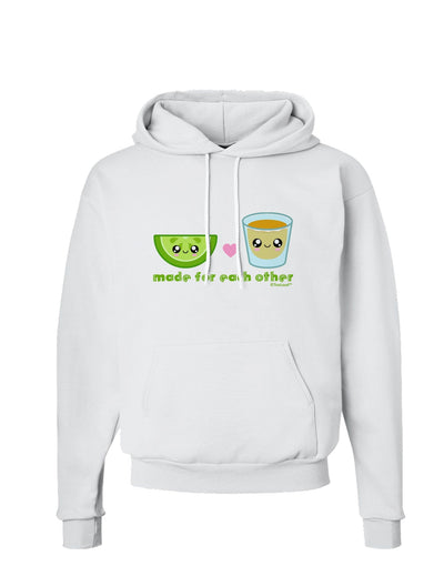 Cute Tequila Shot and Lime - Made For Each Other Hoodie Sweatshirt by TooLoud-Hoodie-TooLoud-White-Small-Davson Sales