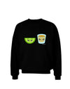 Cute Tequila Shot and Lime Wedge Adult Dark Sweatshirt by TooLoud-Sweatshirts-TooLoud-Black-Small-Davson Sales