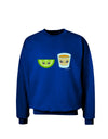 Cute Tequila Shot and Lime Wedge Adult Dark Sweatshirt by TooLoud-Sweatshirts-TooLoud-Deep-Royal-Blue-Small-Davson Sales