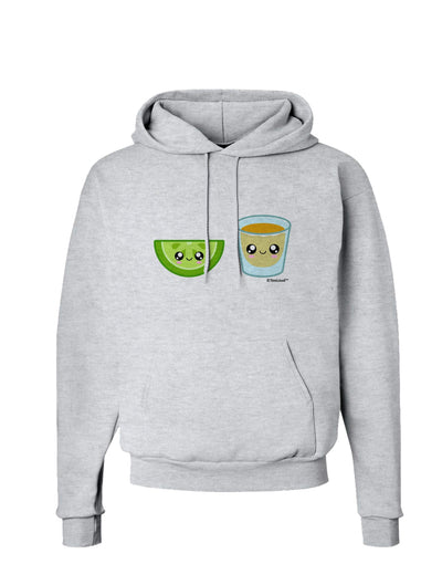 Cute Tequila Shot and Lime Wedge Hoodie Sweatshirt by TooLoud-Hoodie-TooLoud-AshGray-Small-Davson Sales