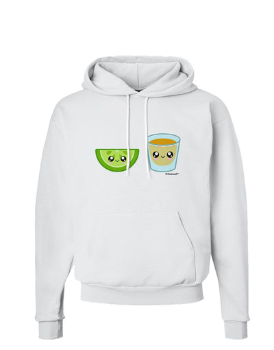 Cute Tequila Shot and Lime Wedge Hoodie Sweatshirt by TooLoud-Hoodie-TooLoud-White-Small-Davson Sales