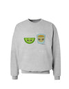 Cute Tequila Shot and Lime Wedge Sweatshirt by TooLoud-Sweatshirts-TooLoud-AshGray-Small-Davson Sales