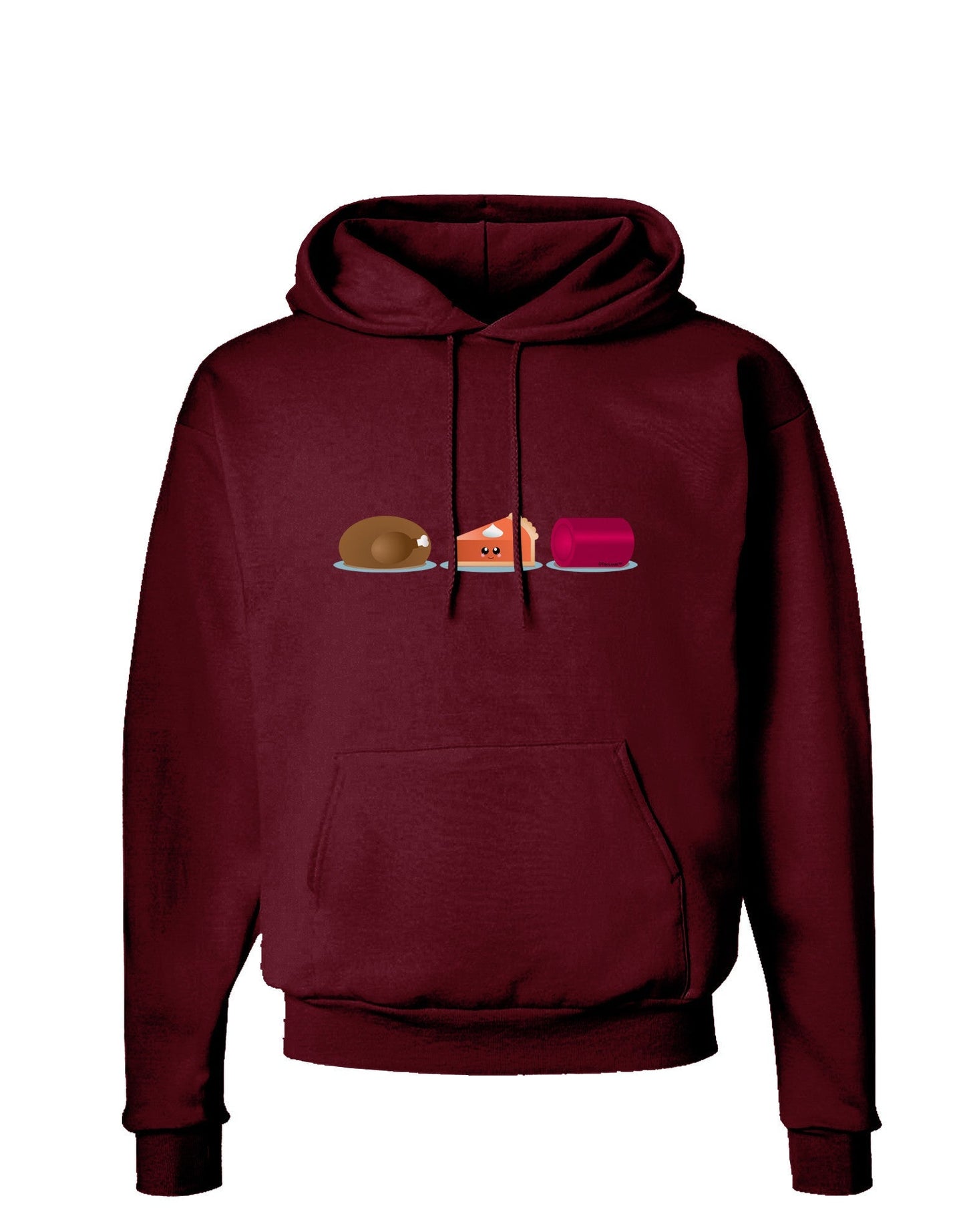 Cute Thanksgiving Food Dark Hoodie Sweatshirt-Hoodie-TooLoud-Maroon-Small-Davson Sales