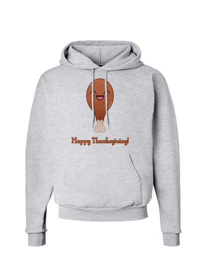 Cute Turkey Leg - Happy Thanksgiving Hoodie Sweatshirt-Hoodie-TooLoud-AshGray-Small-Davson Sales