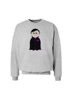 Cute Vampire Boy Halloween Sweatshirt-Sweatshirts-TooLoud-AshGray-Small-Davson Sales