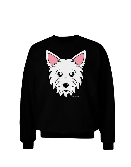 Cute West Highland White Terrier Westie Dog Adult Dark Sweatshirt by TooLoud-Sweatshirts-TooLoud-Black-Small-Davson Sales