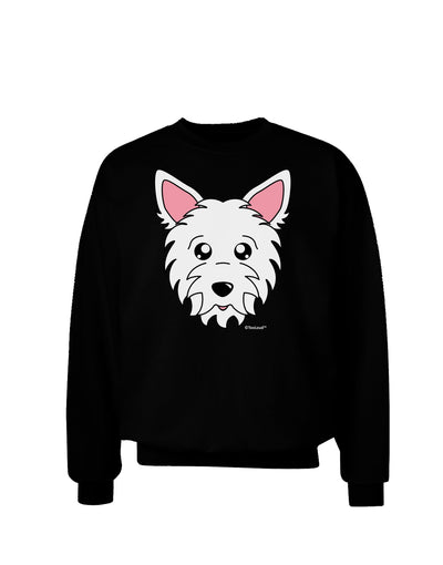 Cute West Highland White Terrier Westie Dog Adult Dark Sweatshirt by TooLoud-Sweatshirts-TooLoud-Black-Small-Davson Sales