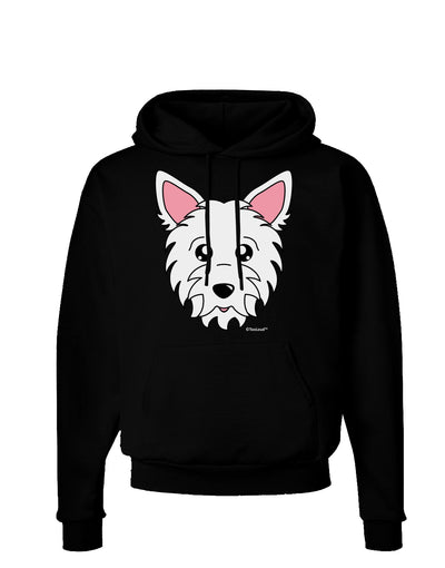 Cute West Highland White Terrier Westie Dog Dark Hoodie Sweatshirt by TooLoud-Hoodie-TooLoud-Black-Small-Davson Sales