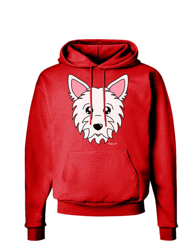 Cute West Highland White Terrier Westie Dog Dark Hoodie Sweatshirt by TooLoud-Hoodie-TooLoud-Red-Small-Davson Sales