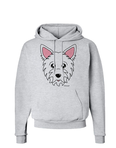 Cute West Highland White Terrier Westie Dog Hoodie Sweatshirt by TooLoud-Hoodie-TooLoud-AshGray-Small-Davson Sales