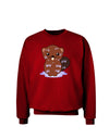 Cute Wet Beaver Adult Dark Sweatshirt-Sweatshirts-TooLoud-Deep-Red-Small-Davson Sales