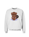 Cute Wet Beaver Sweatshirt-Sweatshirts-TooLoud-White-Small-Davson Sales